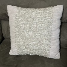    Threshold Textural Woven Square Throw Pillow Beige 18x18 New
