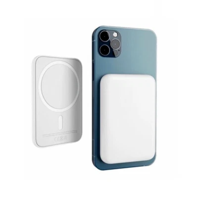 Power Bank 20000mAh CFIAI Con Display LED E 2 Cavi Incorporati (iOS E Type-C) - Ricarica Rapida PD 22.5W, 4 Uscite, Bianco