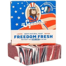 Lot of 20 - Dr. Squatch Freedom Fresh Limited Edition 5 oz Bar Mens Natural Soap