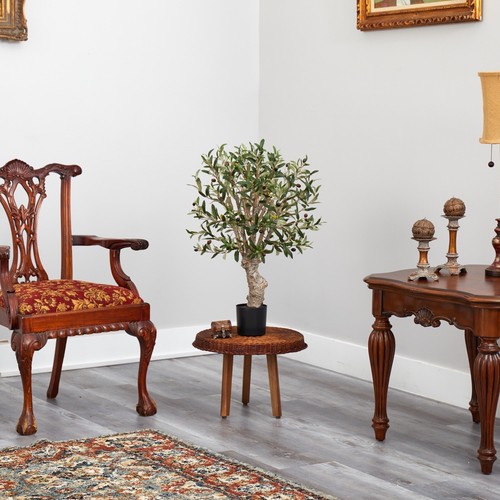 2’ Olive Artificial Tree w/690 lvs Home Office Decor. Retail $180 - Picture 2 of 2