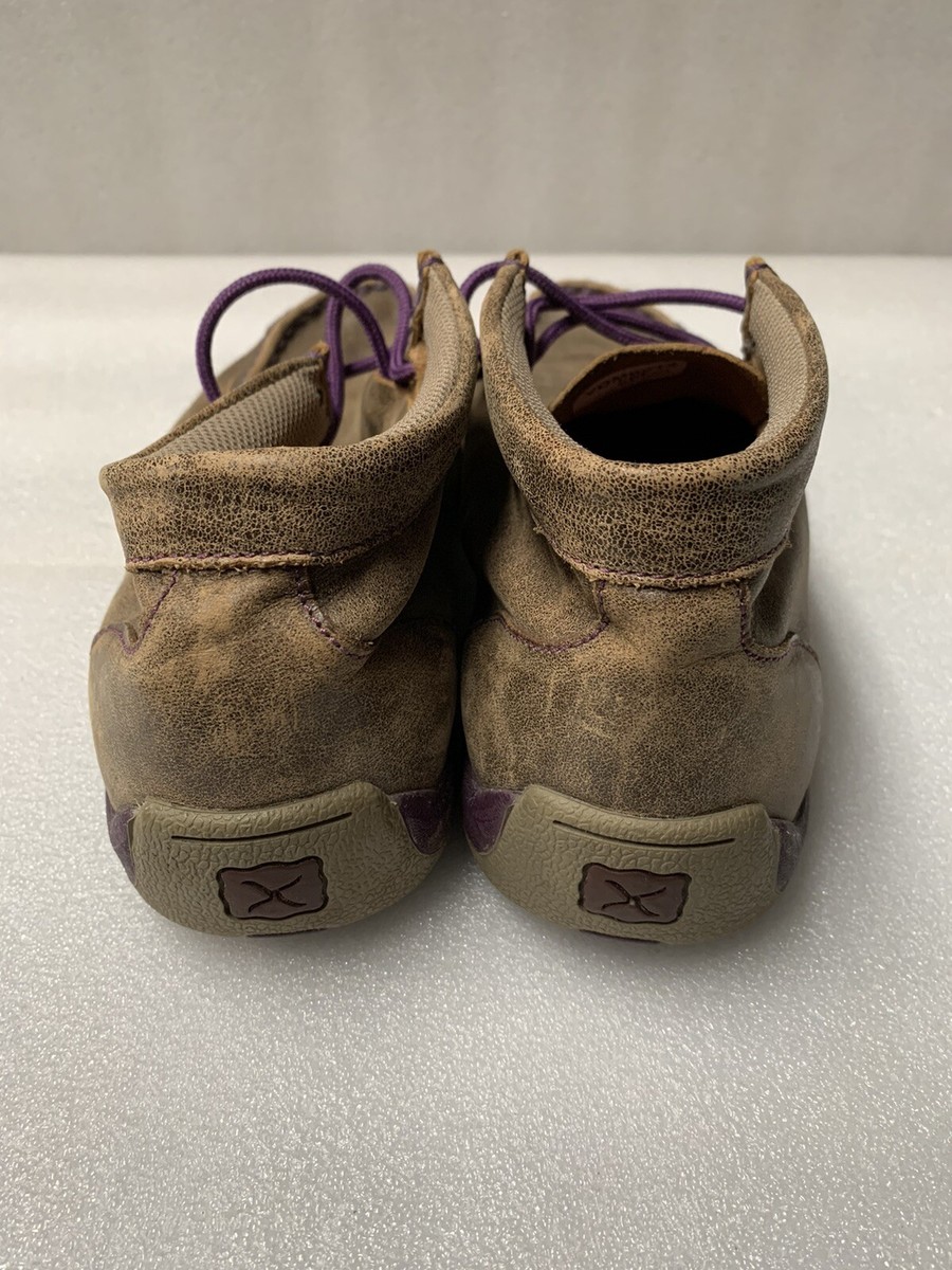 Twisted X Driving Moc Youth Size 5 M YDM0012 Chukka Brown 