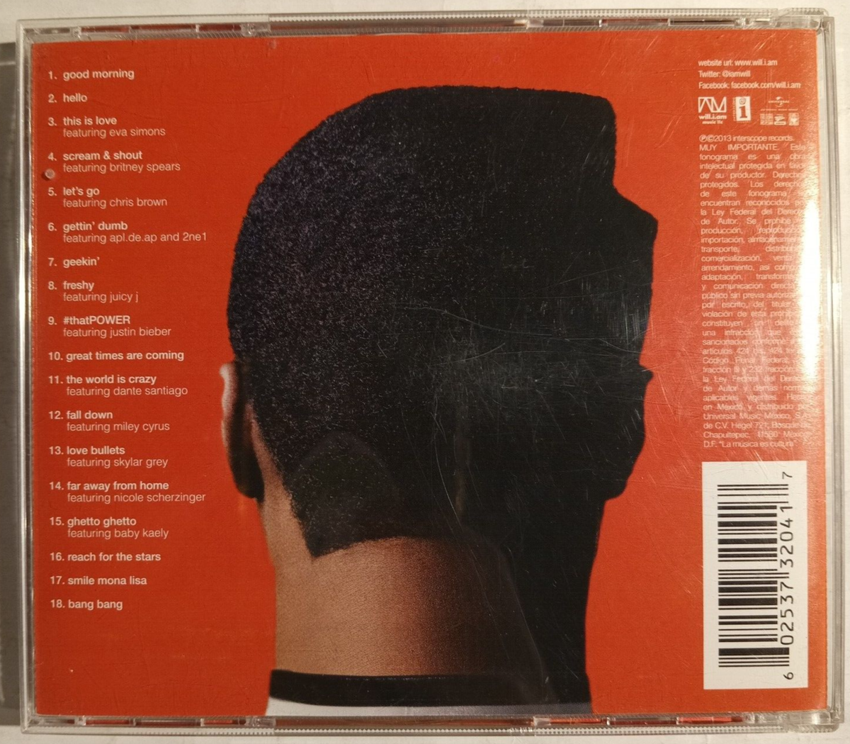 WILL.I.AM - #WILLPOWER - 2013 MEXICAN CD ALBUM, HIP HOP | eBay