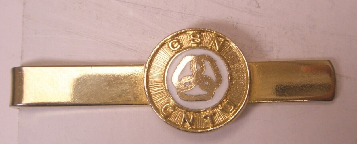 CSN CNTU Logo Vintage Tie Bar Clip university college edu