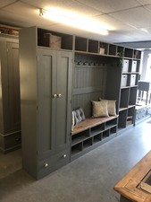 Boot  Room Storage Huge Bench Cupboard Storage Bench Coat Hooks Storage Bench