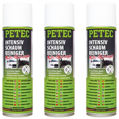 Petec 3x Intensivschaumreiniger 500ml