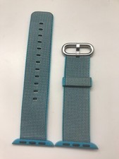 Original Apple Watch Woven NYLON Band Silver buckle 38mm 40mm 41MM Scuba Blue