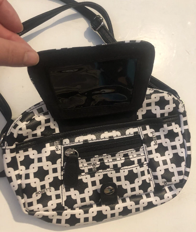 Bolso bandolera Rosetti blanco y negro para mujer NTS2D25 #2 Foto 3 de 4