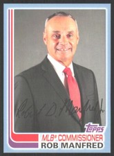 2017 Topps Archives Light Blue Rob Manfred Rookie /75 #136