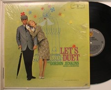 Gordon Jenkins Voices & Orch Lp Let'S Duet On Warner Bros. - Vg+ To Vg++ shrink!