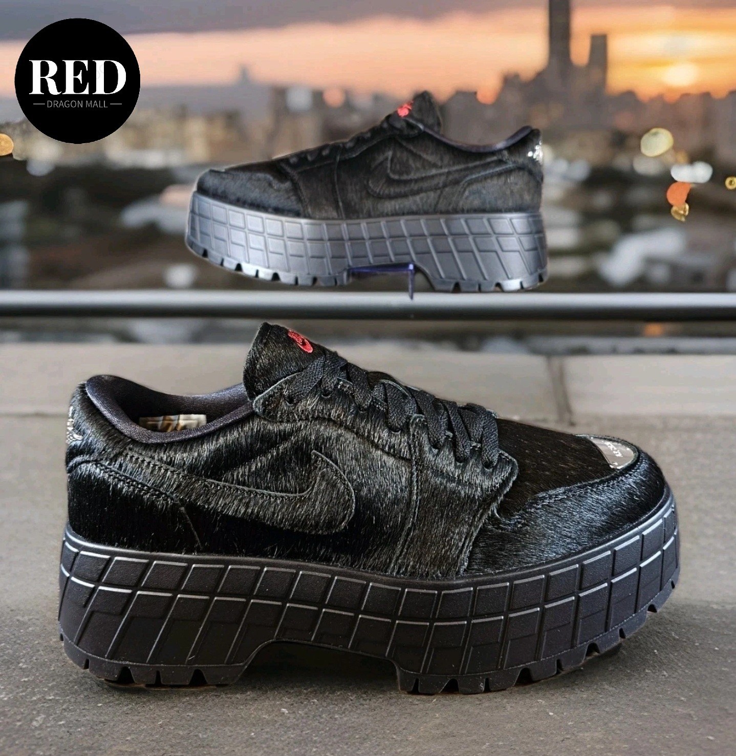 PONY Nike Air Jordan 1 scarpe basse Brooklyn IB7210 006 donna taglia 12