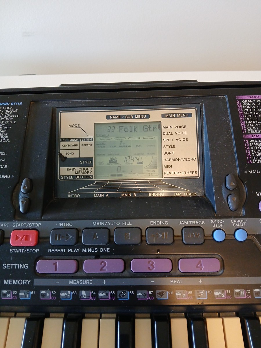 YAMAHA PSR-220 電子キーボード ヤマハ Yamaha Psr-220 Portatone Keyboard 61 Full Size Touch