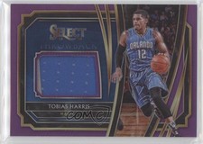 2019-20 Panini Select Throwback Memorabilia Purple Prizm 81/99 Tobias Harris xp6
