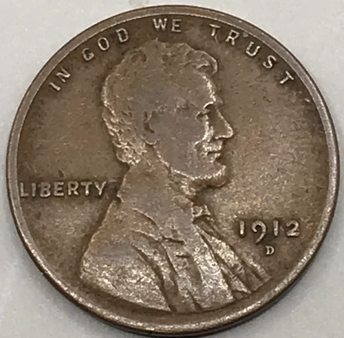 1912-D Lincoln Wheat Cent Fine Condition