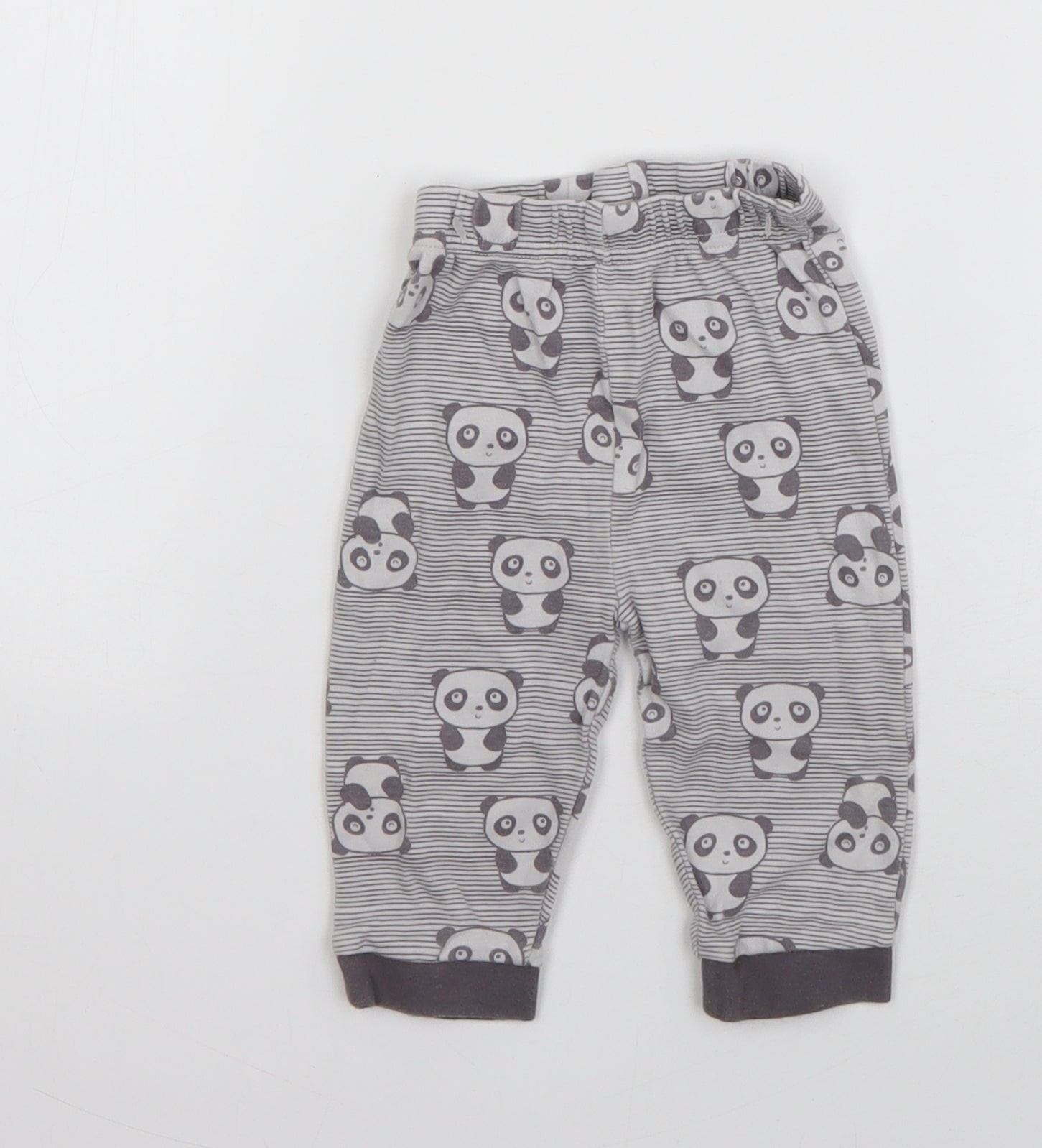 Girls UK Size 3-6 Months Nutmeg  Jogger Grey Trousers