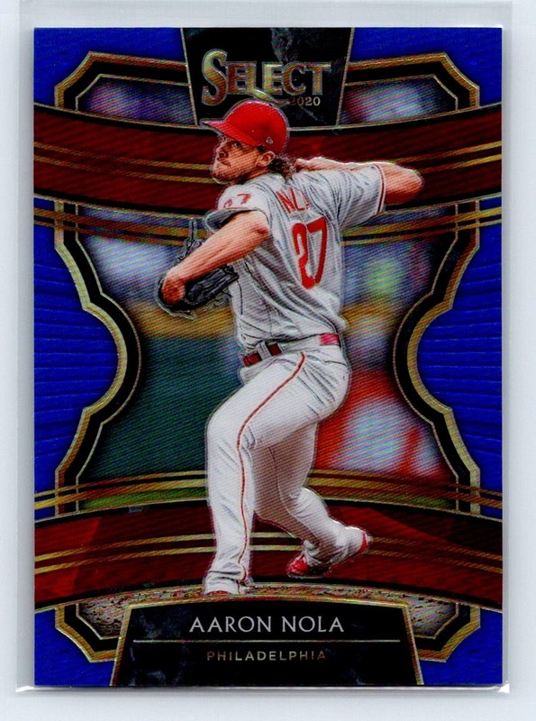 2020 Panini Select Concourse Aaron Nola #88 Blue Prizm /149 Phillies