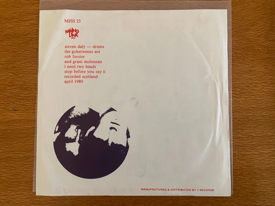 GO-BETWEENS i need two heads missing link 7 inch. - Image 2 of 4