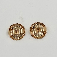 1 NEW Pair Gold Filled Extra Large 9.5mm Earring Backs Monster Size Heavy Duty