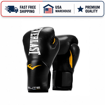 Everlast ProStyle Elite V2 Training Boxing Gloves 16 oz Black Sparring