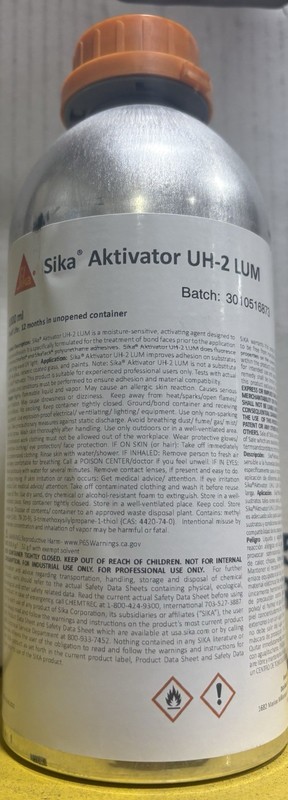 Sika Aktivator UH-2 LUM Activator 1000 ml MPN 156056 Exp 09/02/2026