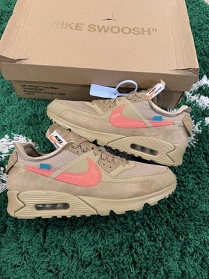 Size 11.5 - *CLEAN* Nike Air Max 90 x OFF-WHITE Desert Ore