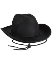 Black Felt Cowboy Hat for Halloween - Beistle
