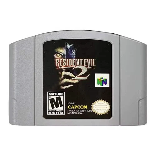 Resident Evil 2 N64 Game Cartridge USA Version – English NTSC-U Retro Survival H