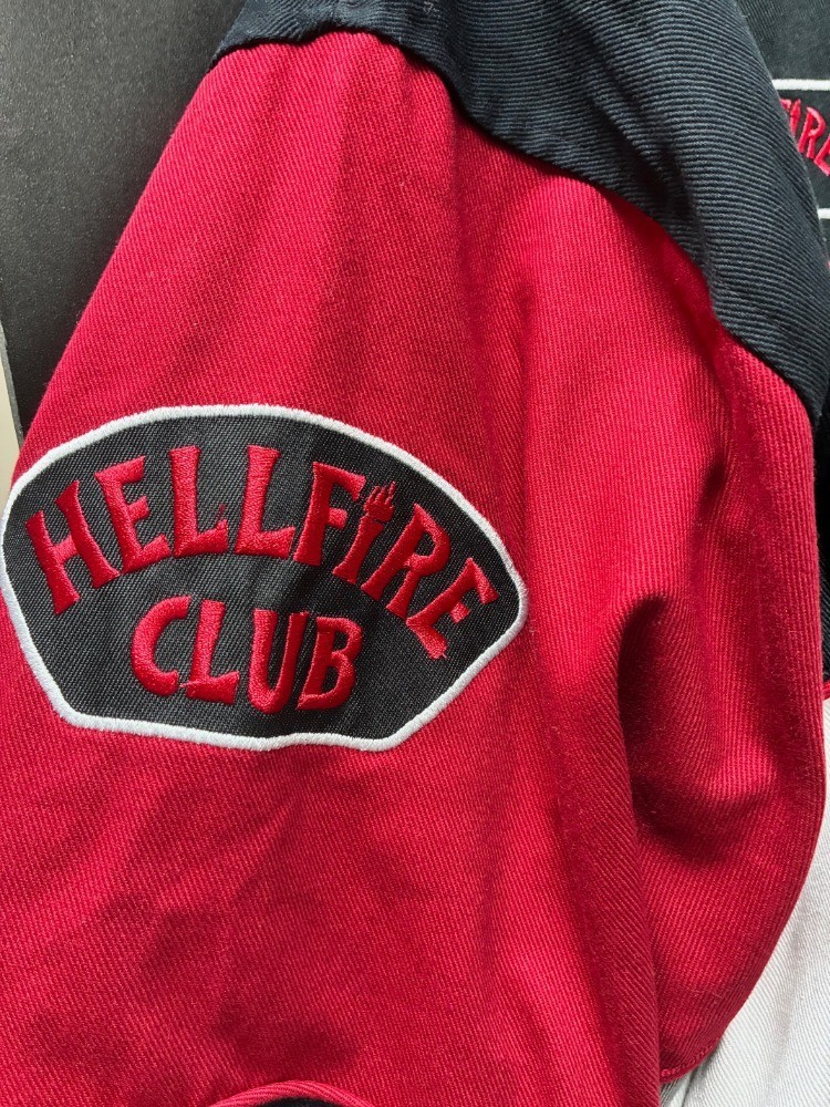 Men's Varsity Jacket Stranger Things Hellfire Clu… - image 3