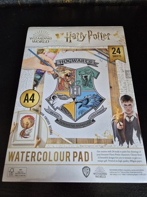 NEU UND VERPACKT Harry Potter Aquarellblock - 12 Designs, 24 Blatt, 300 g/m² Papier