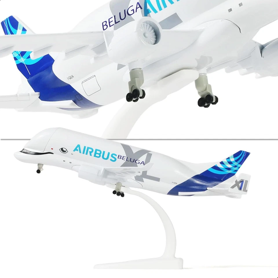 1/300 A330 Beluga XL1 Modellino Di Aereo in Metallo Pressofuso Con Supporto (7,7 - Immagine 4 di 4