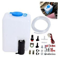 12V Car Windshield Washer Pump Universal Reservoir Kit 99300 Fluid Reservoir