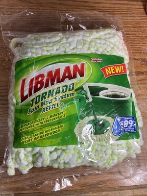 1 LIBMAN TORNADO SPIN MOP HEAD SYSTEM REFILL Deep Cleaning Microfiber NEW SEALED