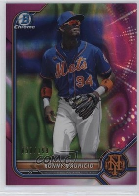 2022 Bowman Chrome Prospects Fuchsia Lava Refractor 50/199 Ronny Mauricio 0wg1