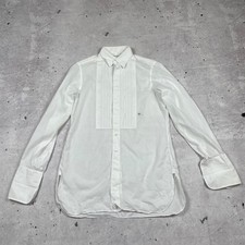 Antique French Vintage Man's Shirt Circa 1860s With Embroidery Gents Dress Shirt