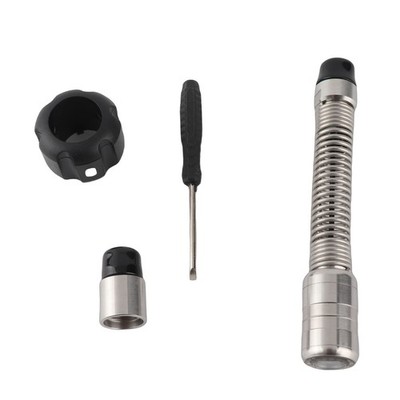 15mm Thread Diameter Pipe Drain Endoscope Camera Head Accessory with LED Light
