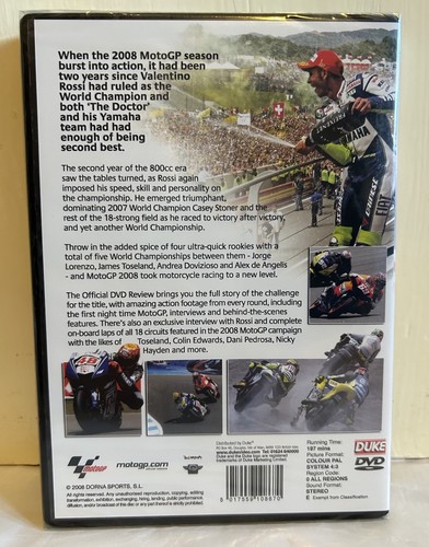 motogp - 2008 Official Season Review (DVD) Valentino Rossi, Duke, New & Sealed - Picture 2 of 2