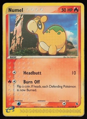 E-Reader Numel 61/109 Ruby and Sapphire Yuu Nishida Pokemon TCG Card