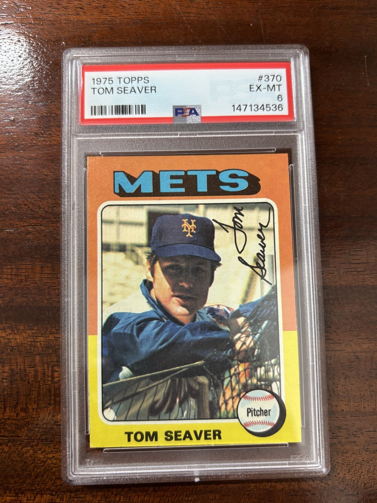 1975 Topps - Tom Seaver #370  PSA 6