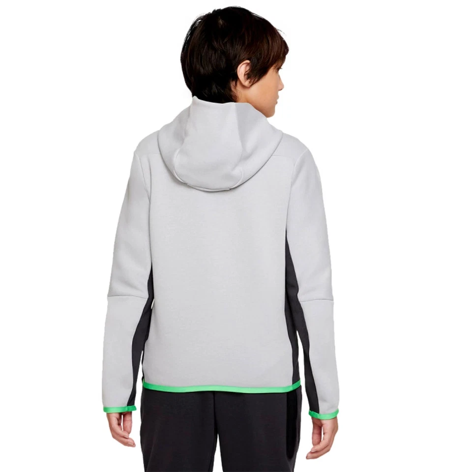 Nike Sportswear Tech Fleece Full Zip Hoodie Light Smoke Grey/Anthracite/Sail - Image 2 of 4