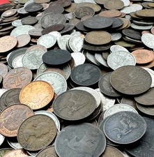 British Coins 1 LB Bulk Lot of ~60 Random Coins from UK 🇬🇧