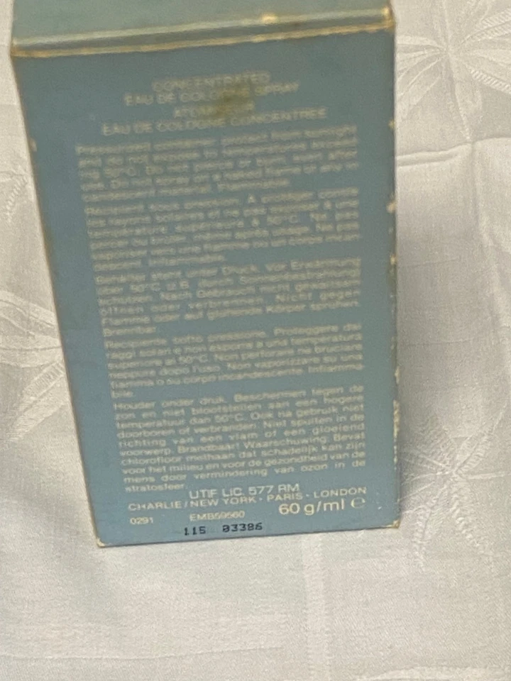 CHARLIE EAU DE COLOGNE SPRAY 60 ML – VINTAGE VON REVLON – AUS DEN 70-ERN - Bild 3 von 4