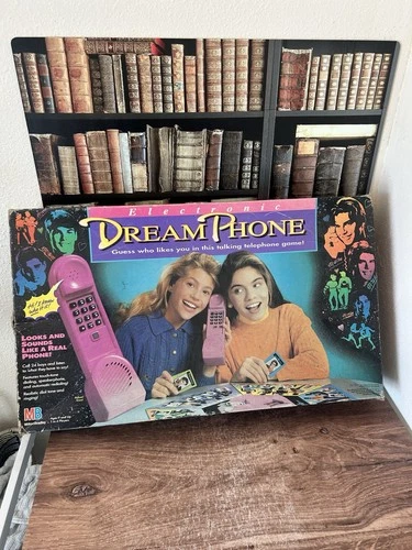 Dream Phone Vintage 1991 Milton Bradley Board Game Tested Works -Missing 2 Cards