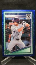 BRYCE RAINER 2025 DONRUSS OPTIC BLUE LAZER RATED PROSPECT CARD TIGERS