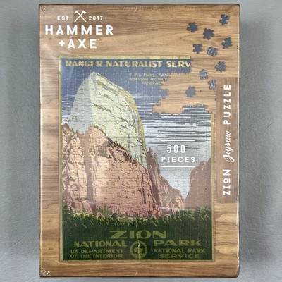 Zion National Park 500 Piece Jigsaw Puzzle 2020 Hammer + Axe NEW SEALED