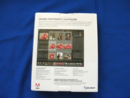 Adobe Photoshop Lightroom 2007 Complete Big Box with CD New Sealed Old Stock - Picture 2 of 4