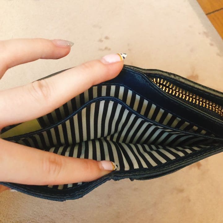 Kate Spade bifold wallet navy thumbnail 4