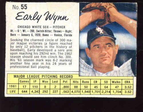 1962 Early Wynn #55