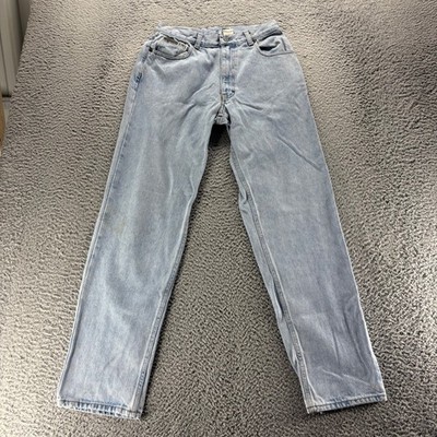 Vintage Calvin Klein Jeans Mens 31x32 Blue Light Wash Cotton Tapered Made USA