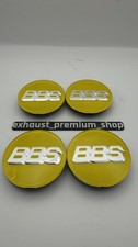 Bbs Rs Lm Rz Center Caps Logos 70mm 09.24.030 Yellowsilver Set Of 4