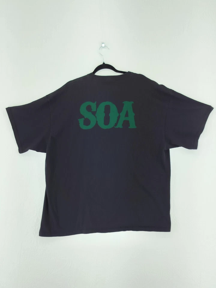 Sons of Anarchy T-Shirt Mens 3XL Black Short Sleeve Graphic Ireland Item #2055 - Image 2 of 4