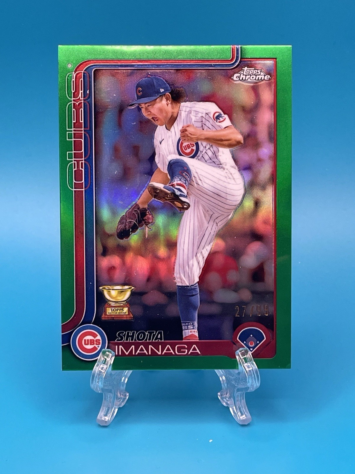 2025 Topps Chrome Shota Imanaga #149 Green Refractor /99